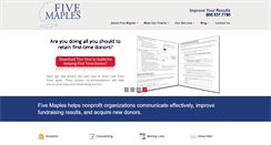 Desktop Screenshot of fivemaples.com